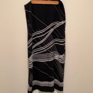 Vintage silk maxi skirt